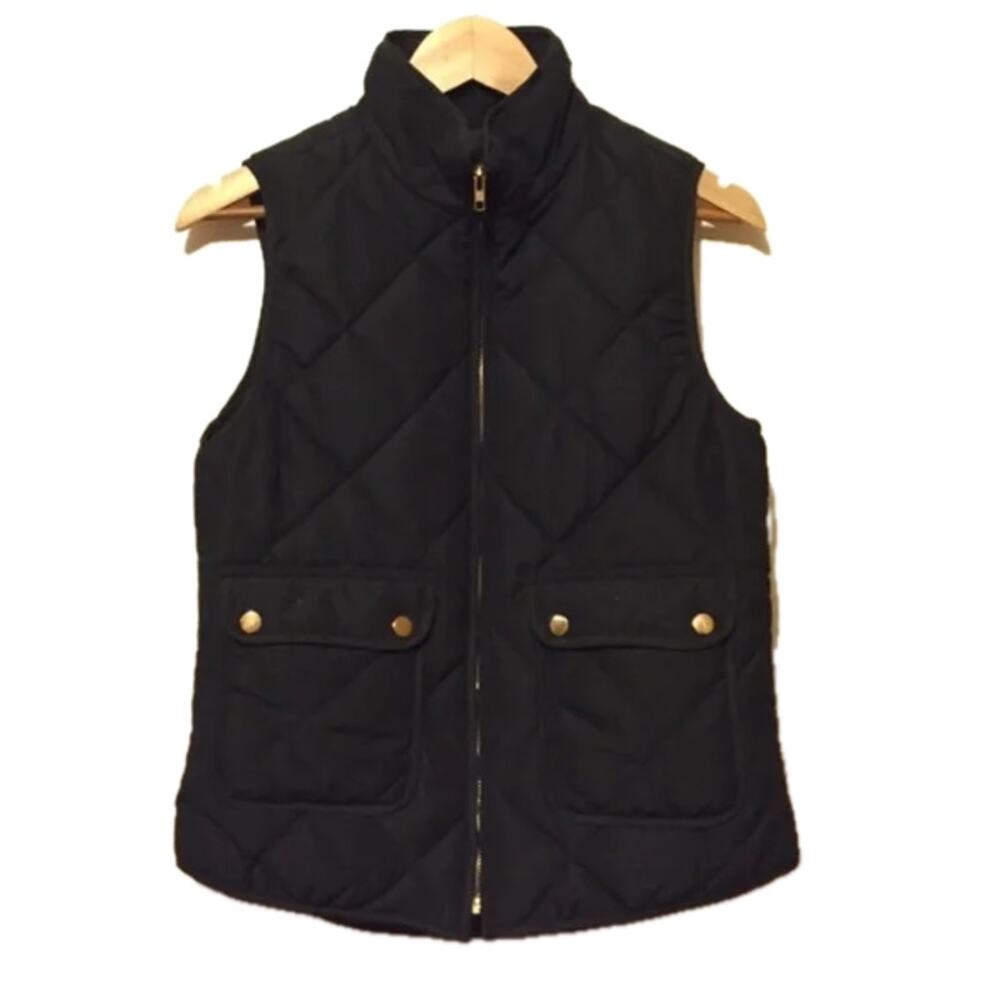 Impeccable Pig / Dee Elle Black Quilted Vest Size Small